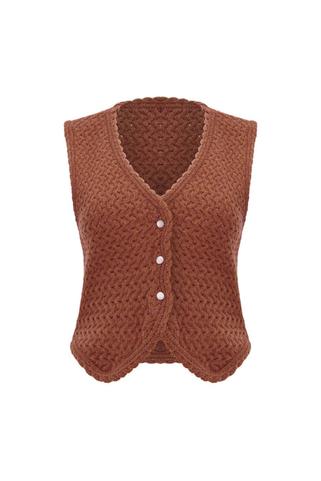 Conjunto Tricot Liliane Terracota