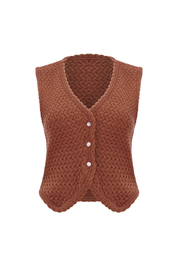 Conjunto Tricot Liliane Terracota