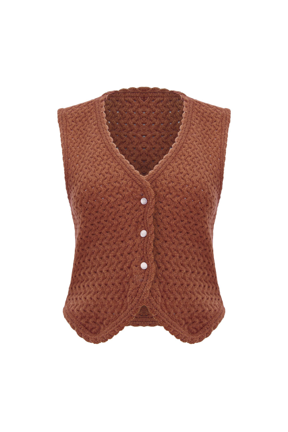 Colete Tricot Liliane Terracota