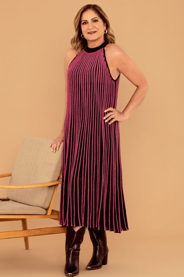 Vestido Tricot Midi Chelsea Preto
