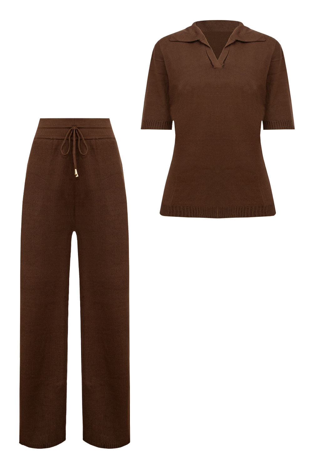 Conjunto Tricot Leda Cacau