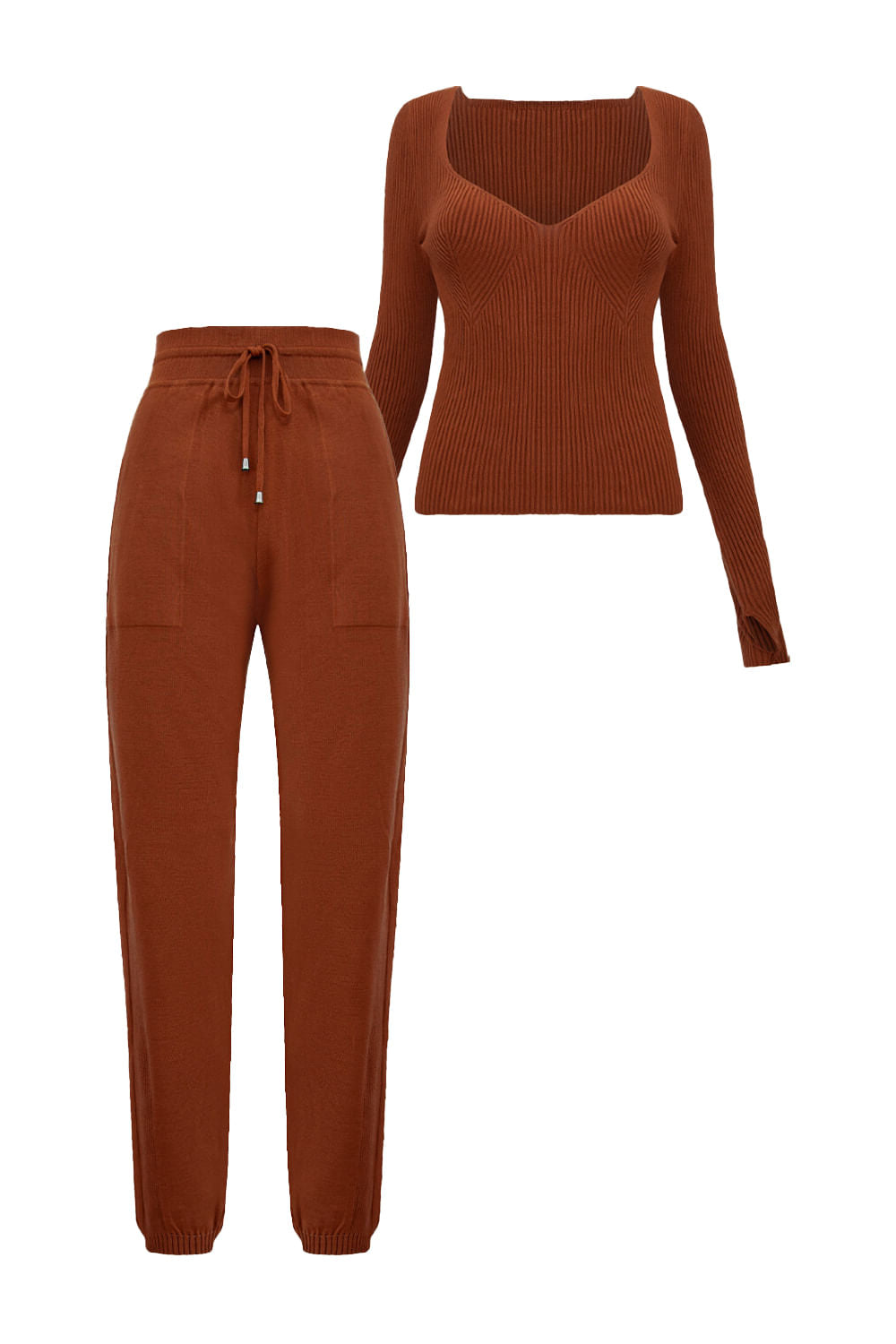 Conjunto Tricot Sofia Caramelo Desert
