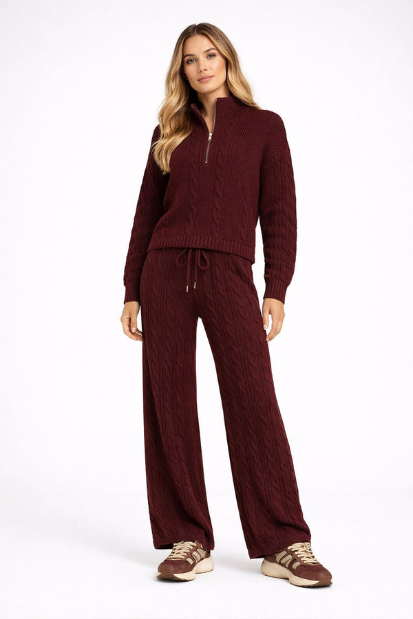 Calça Tricot Leila Dark Brown