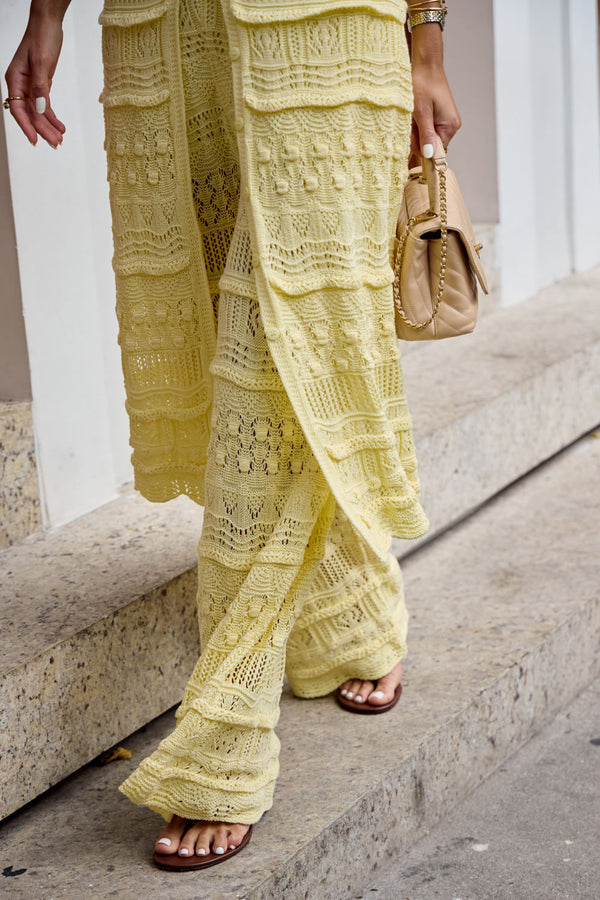 Túnica Tricot Gloria Amarelo Manteiga