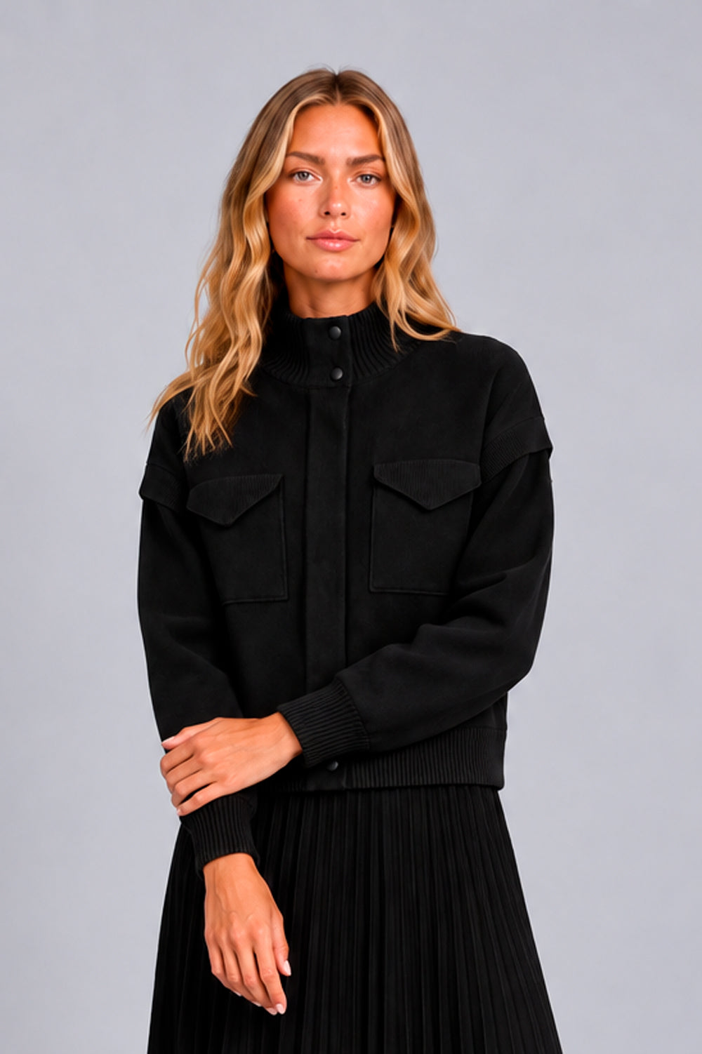 Jaqueta Tricot Olivia Preto