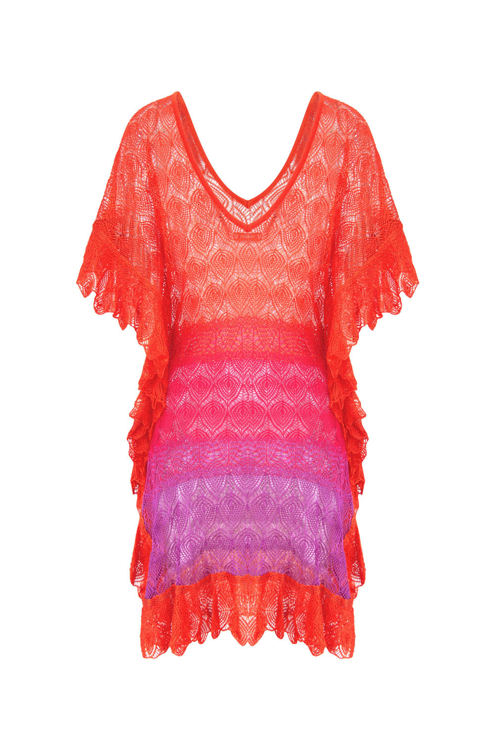 Kaftan Tricot Sol Laranja