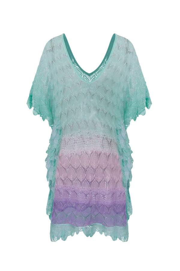 Kaftan Tricot Sol Verde Tiffany