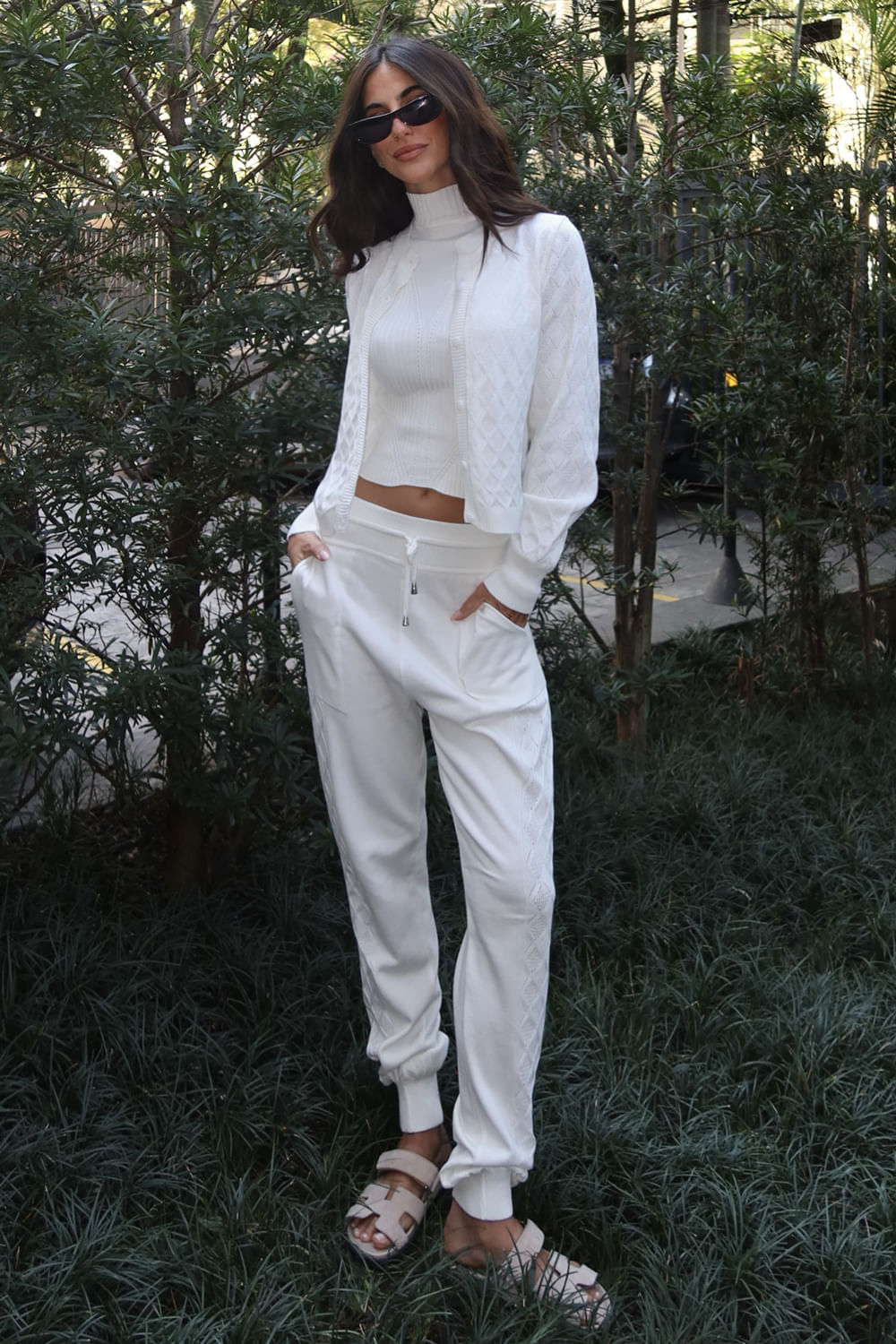 Calça Tricot Juliane Off White