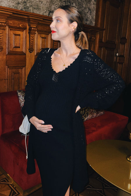 Casaco Tricot Helo Preto