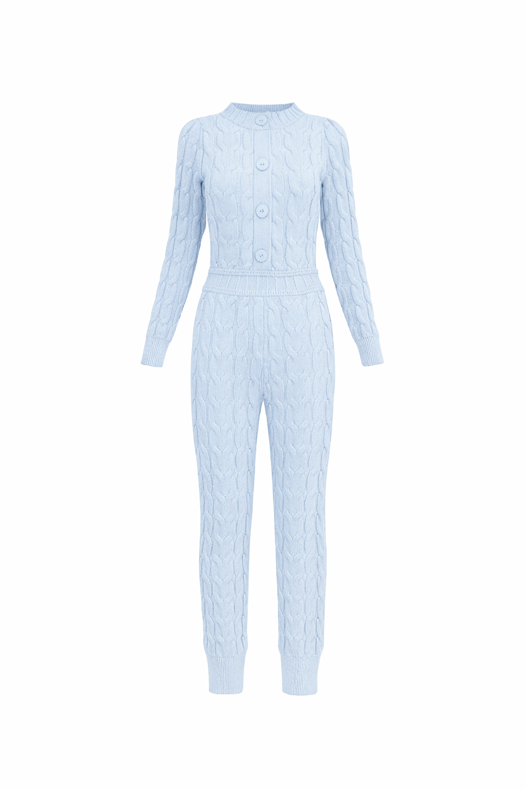 Macacão Tricot Georgea Azul Ice