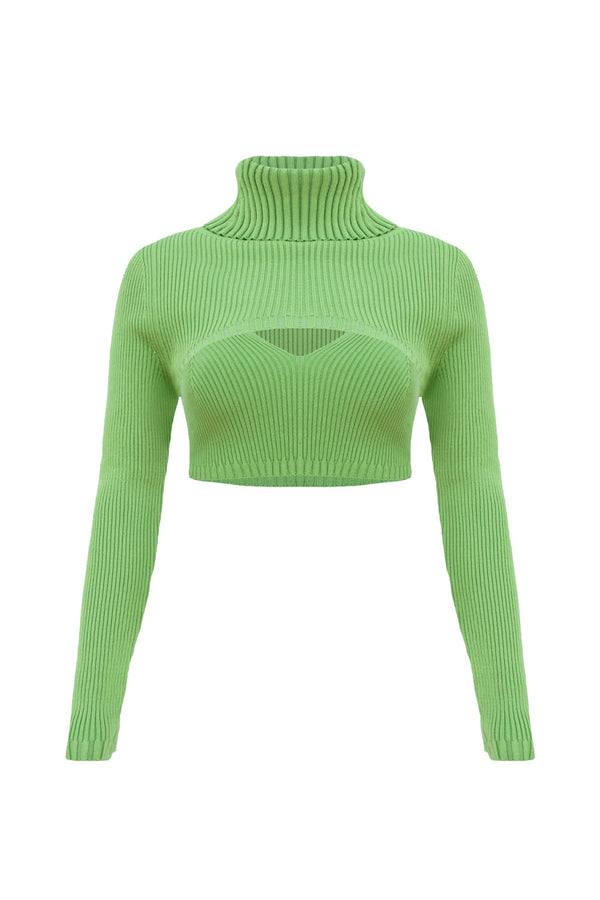 Top Tricot Tracy Verde Maçã