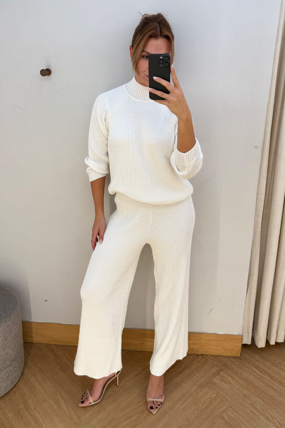Calça Tricot Roberta Off White