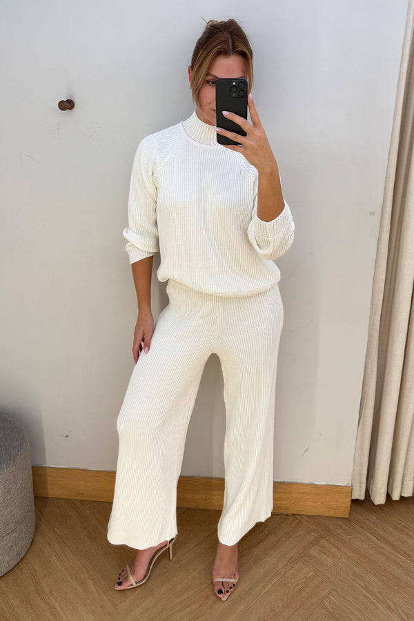 Calça Tricot Roberta Off White