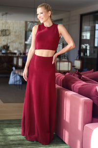 Saia Tricot Longa Amira Red Cherry
