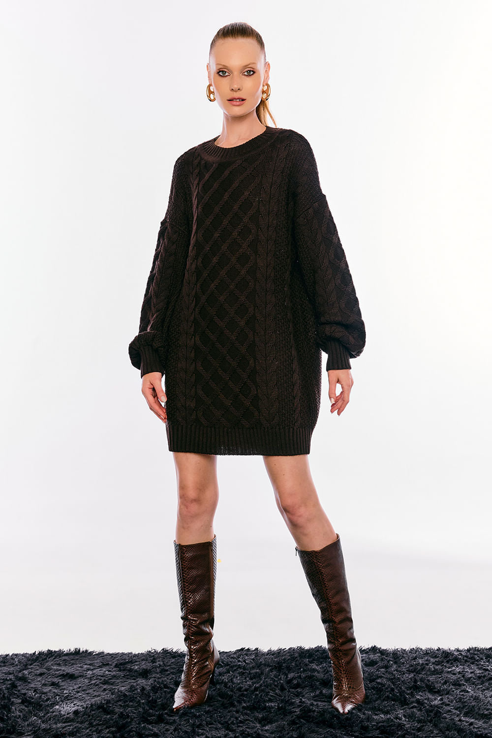 Pullover Dress Tricot Antonela Cacau