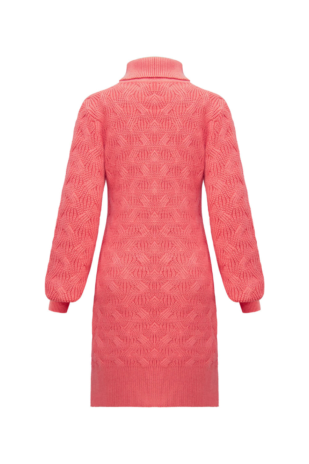 Pullover Dress Tricot Bianca Rosa Coral