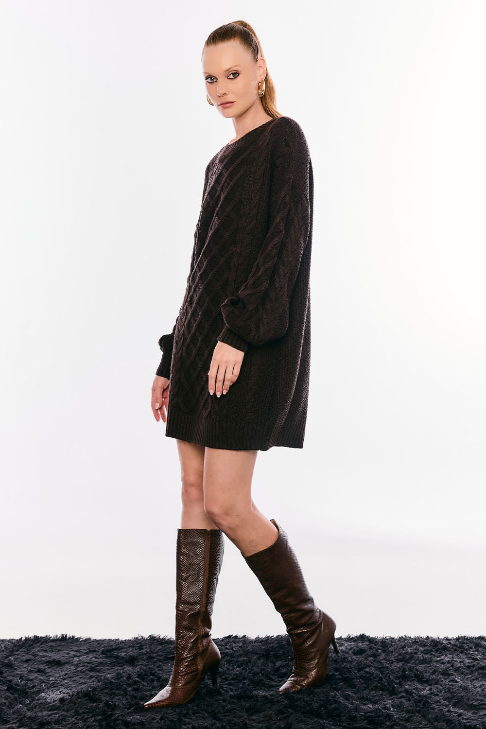 Pullover Dress Tricot Antonela Cacau