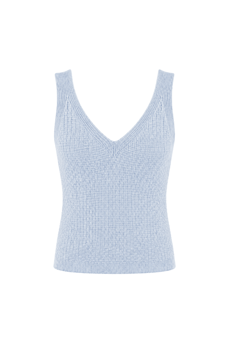 Regata Tricot Amora Azul Ice