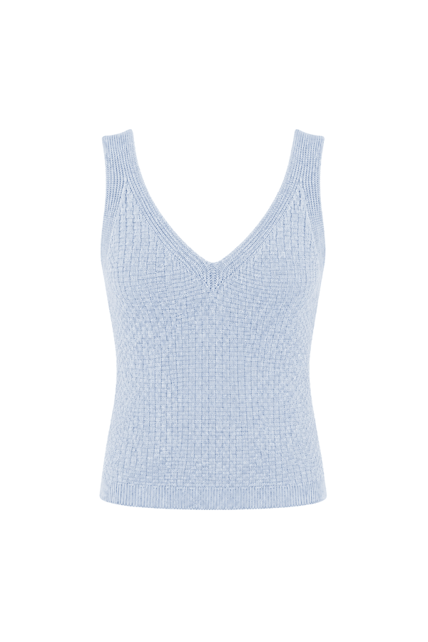 Regata Tricot Amora Azul Ice