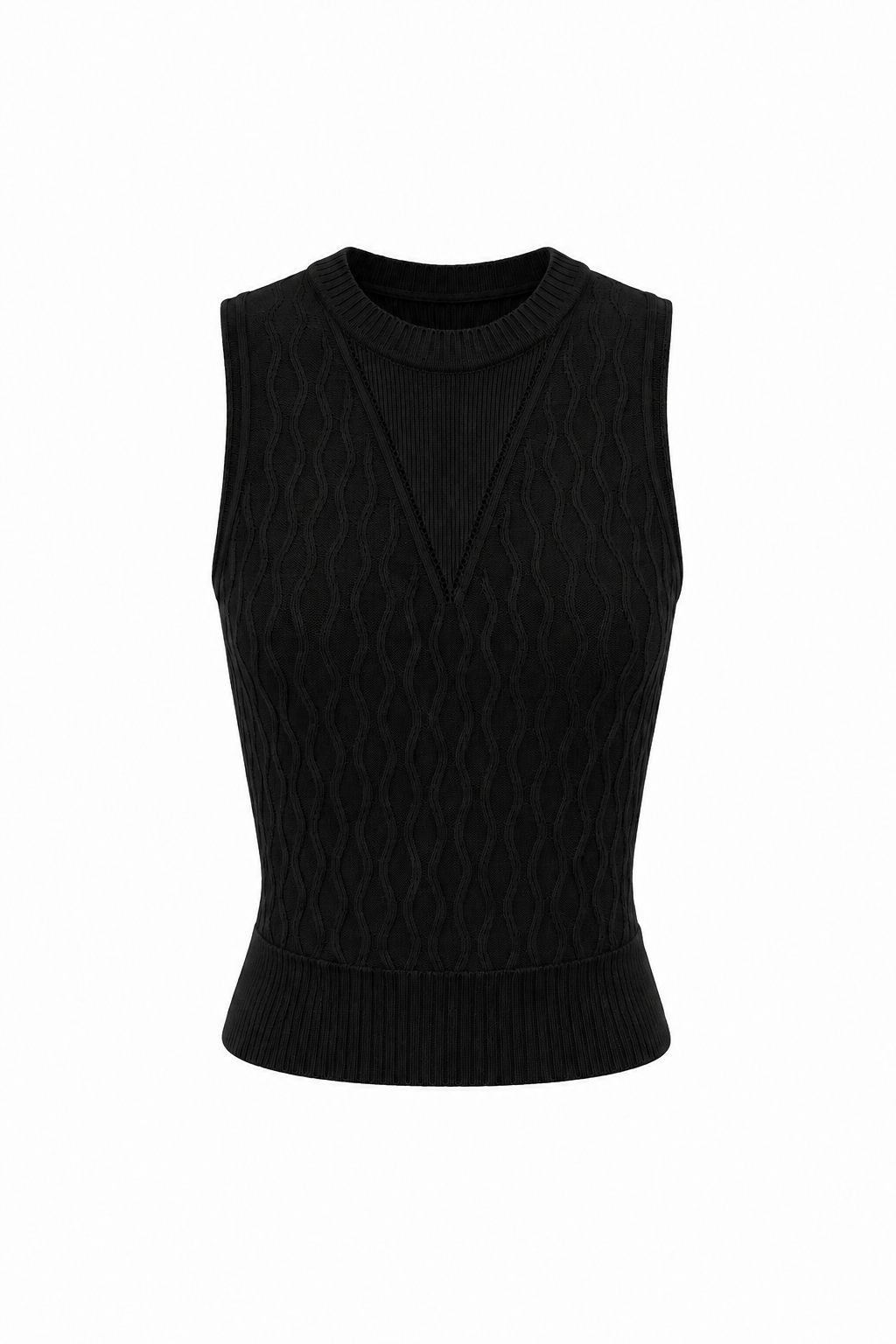 Regata Tricot Flora Preto