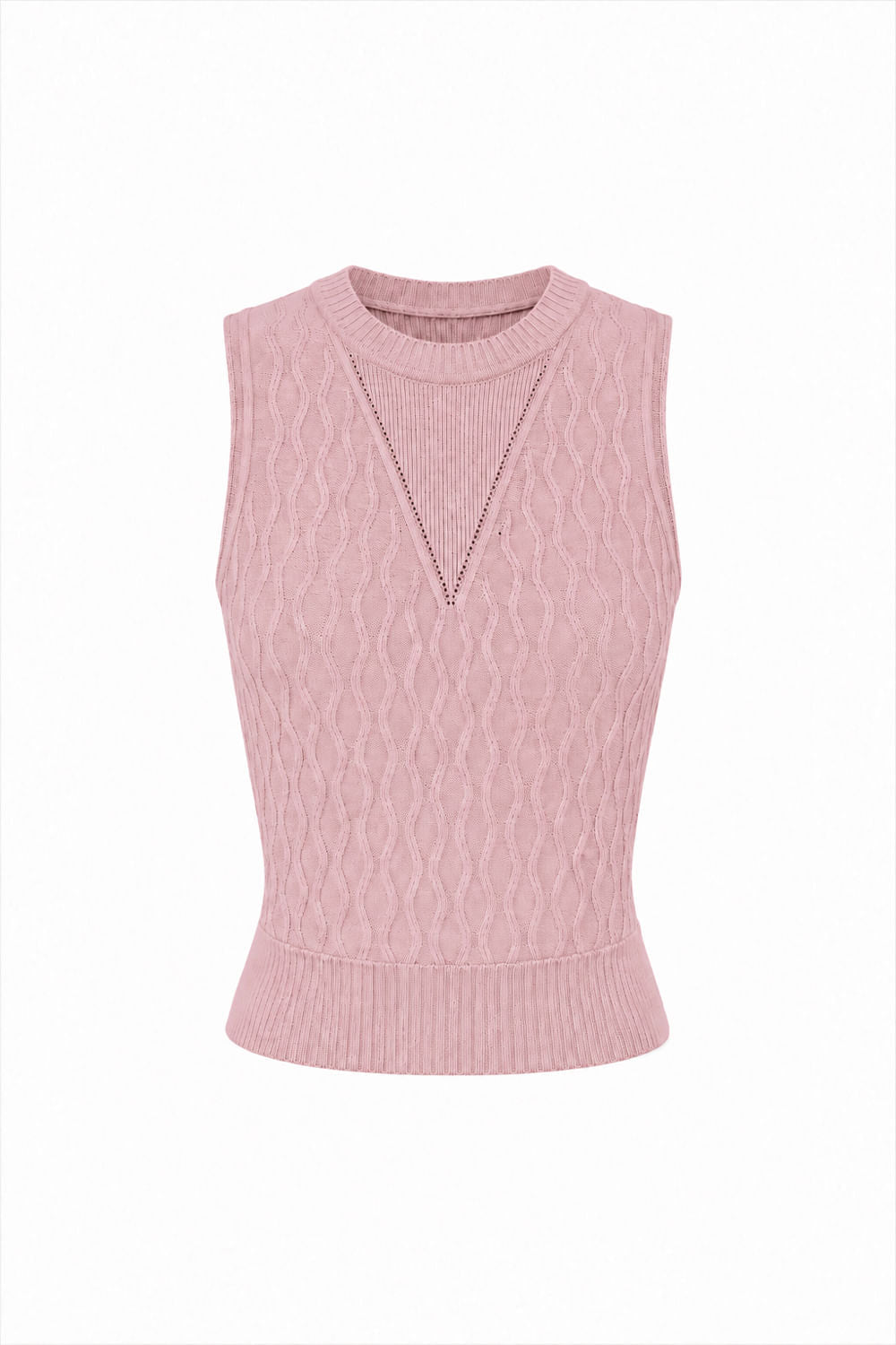 Regata Tricot Flora Rosa Prímula