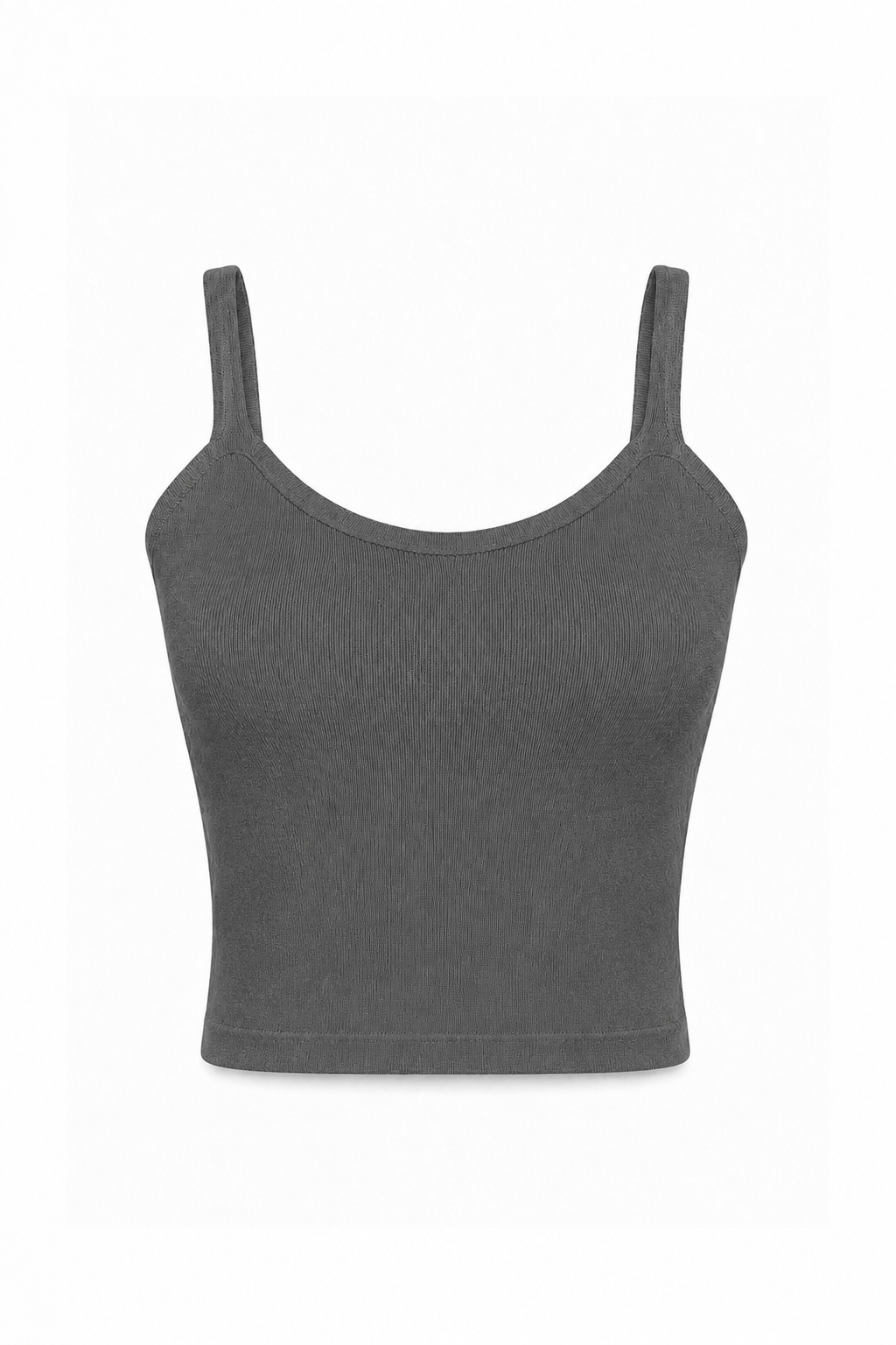 Regata Tricot Isa Cinza Chumbo