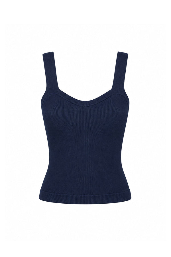 Regata Tricot Leda Marinho