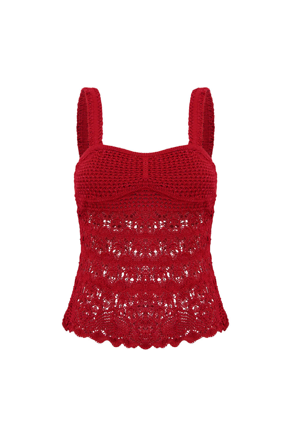 Regata Tricot Gloria Vermelho Cherry