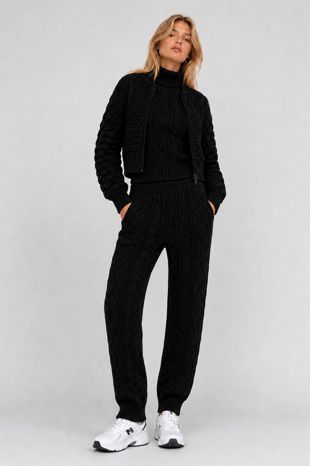 Calça Tricot Rose Preto
