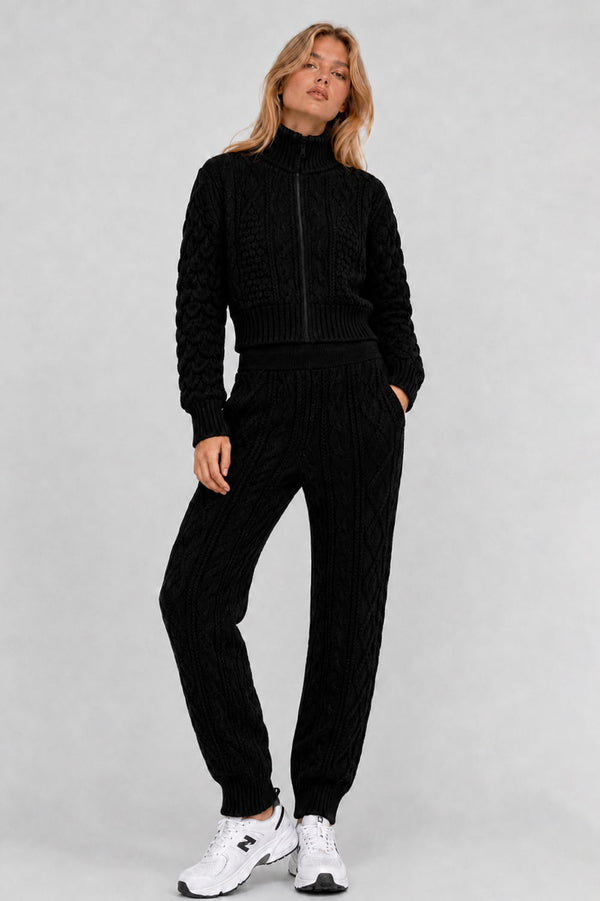 Conjunto Tricot Rose Preto