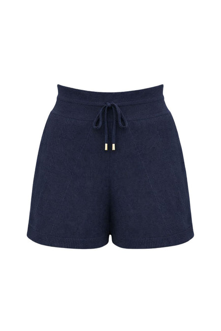 Shorts Tricot Carina Azul Marinho
