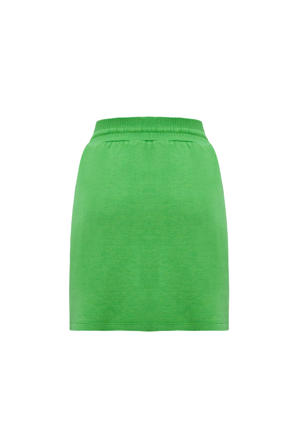 Saia Tricot Curta Retro Verde