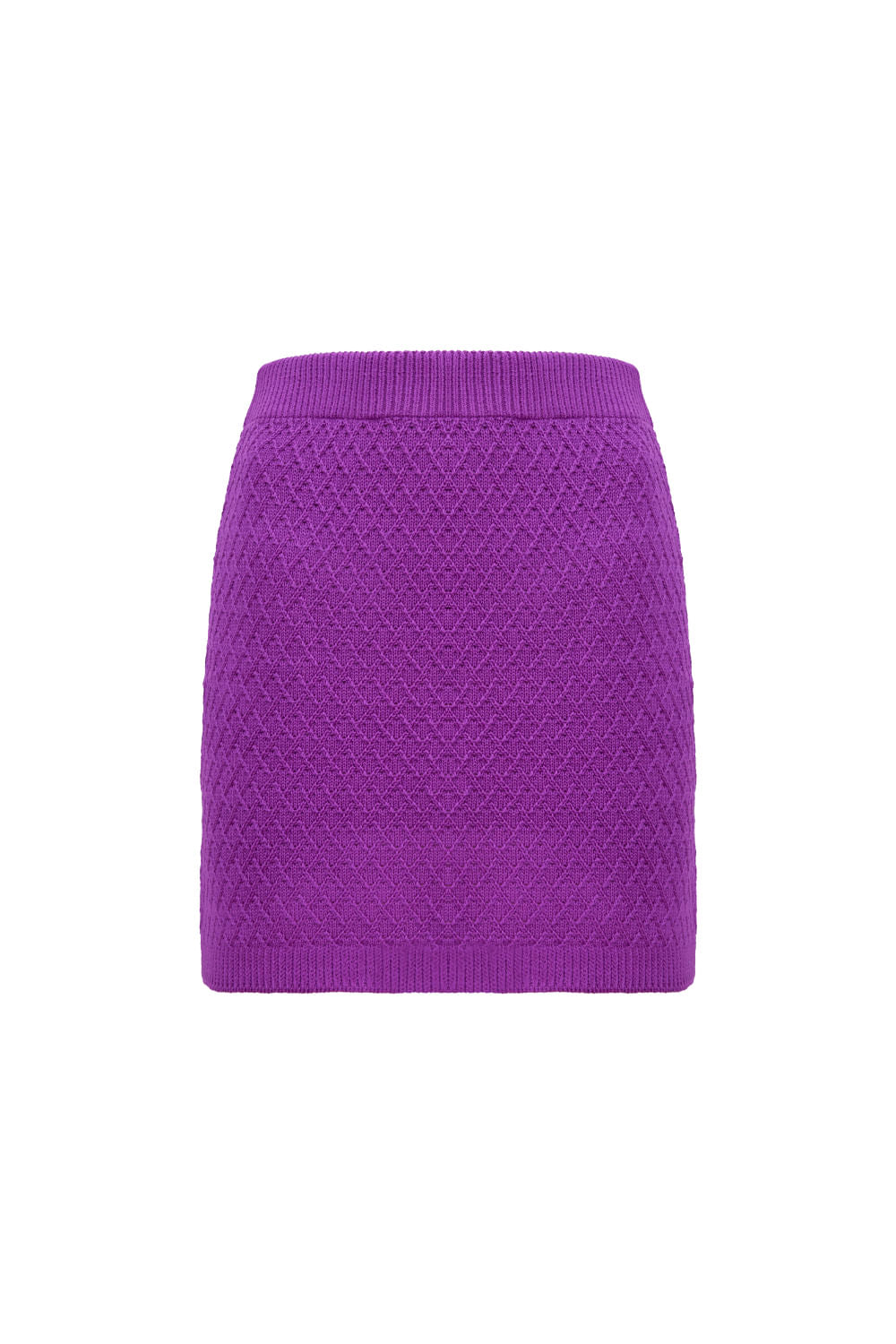 Saia Tricot Curta Carola Malva Violeta