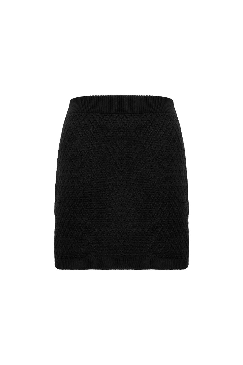 Saia Tricot Curta Carola Preto