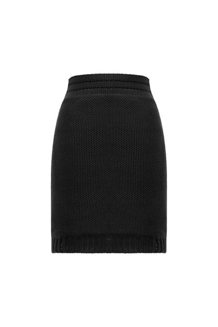 Saia Tricot Curta Katia Preto