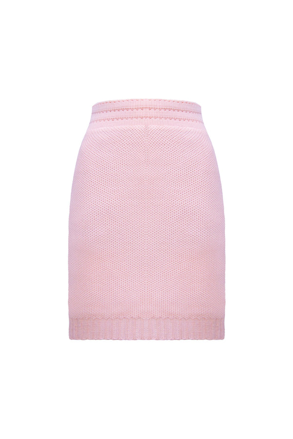 Saia Tricot Curta Katia Rosa Baby