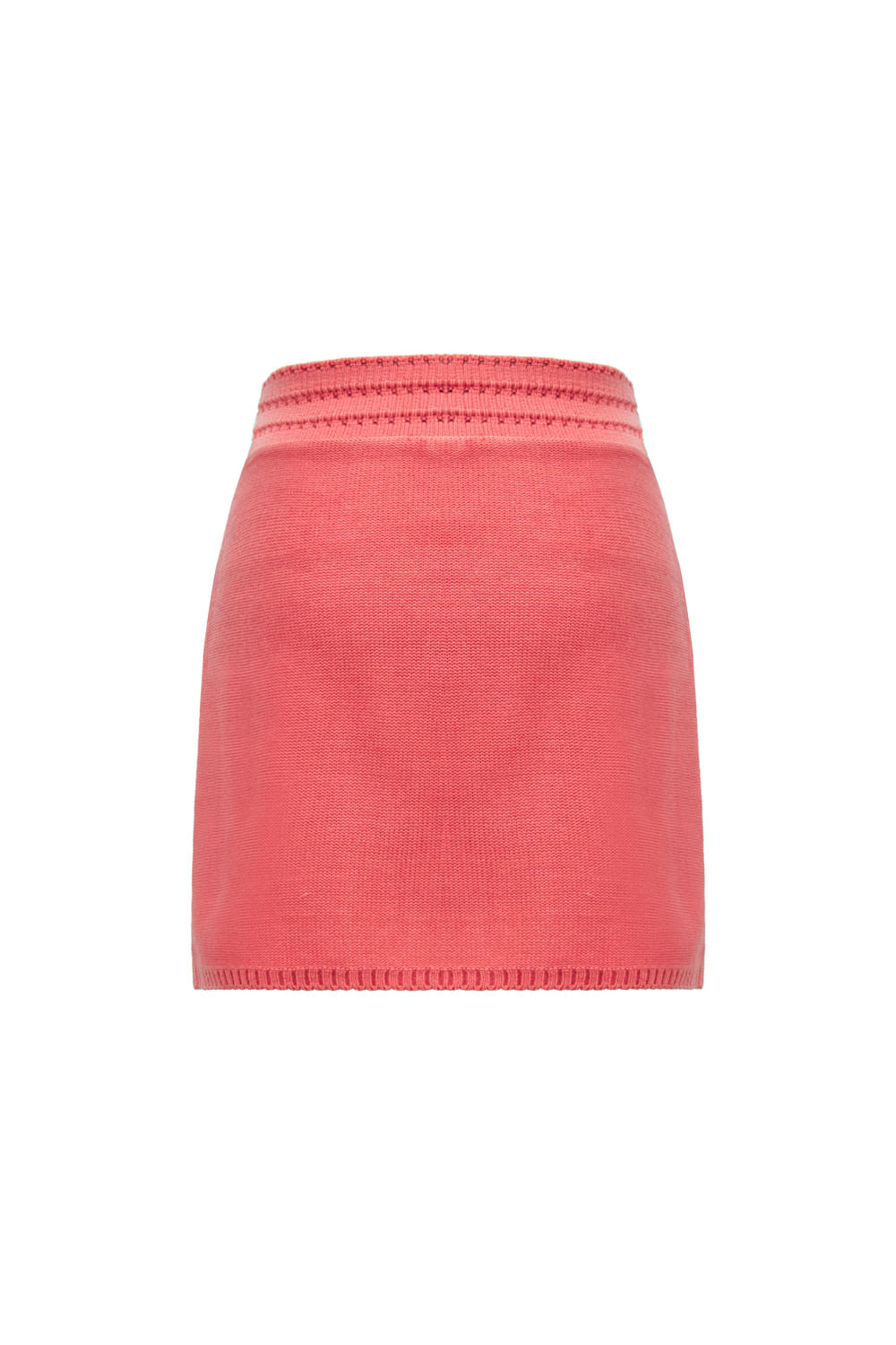 Saia Tricot Curta Lidia Rosa Coral