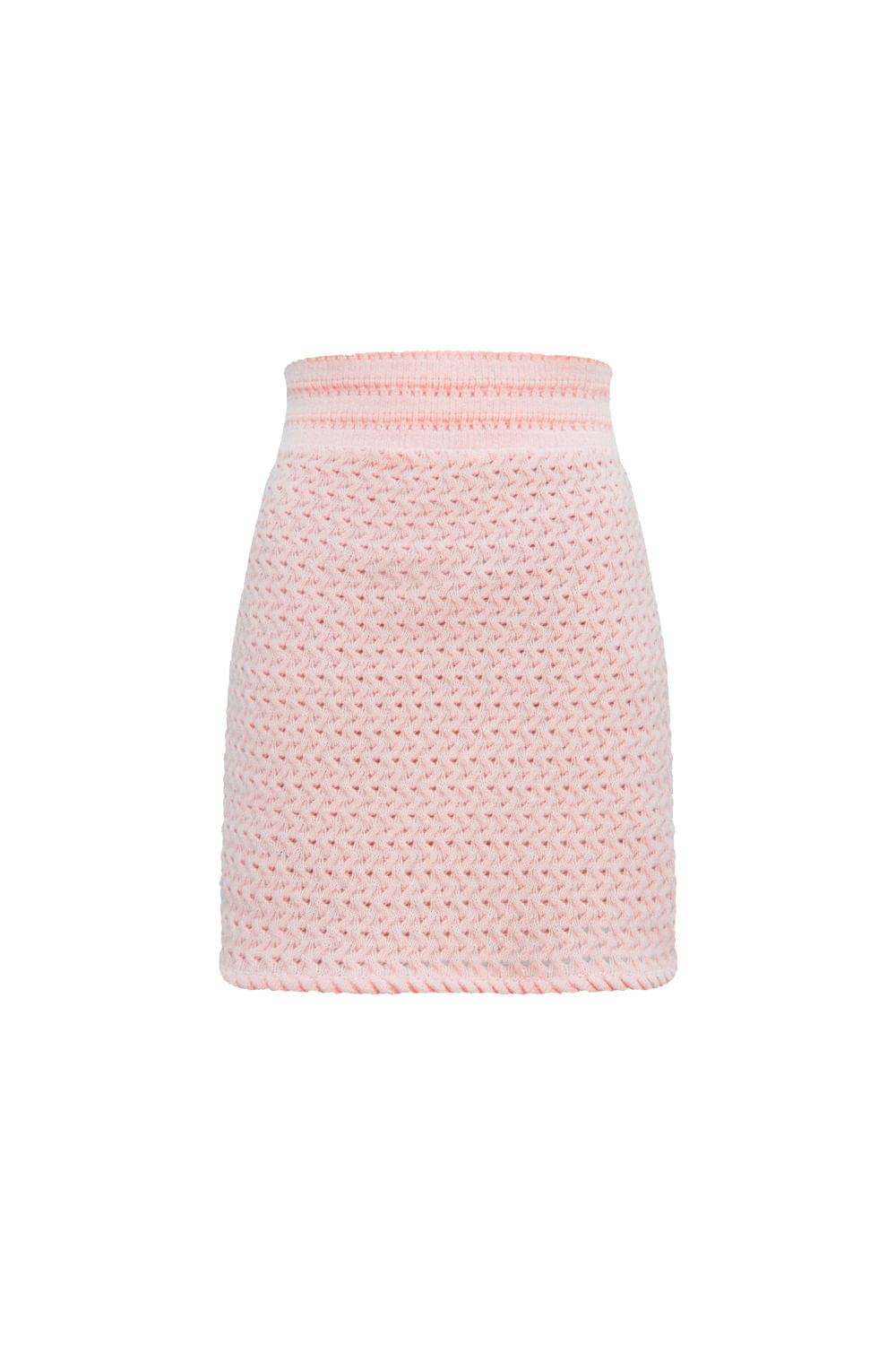 Saia Tricot Curta Liliane Rosa Quartzo