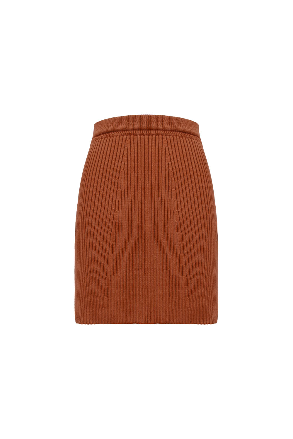 Saia Tricot Curta Miriam Caramelo