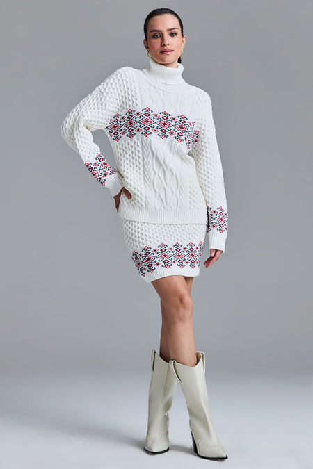 Saia Tricot Curta Monalisa Off White