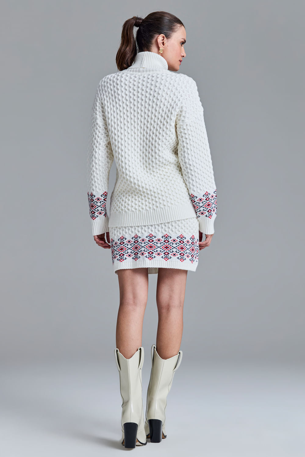 Saia Tricot Curta Monalisa Off White