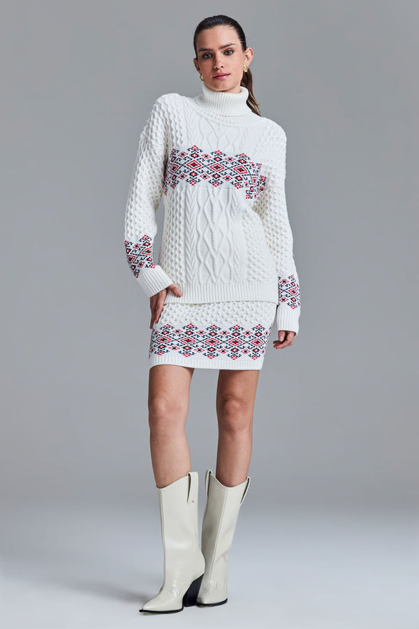 Saia Tricot Curta Monalisa Off White