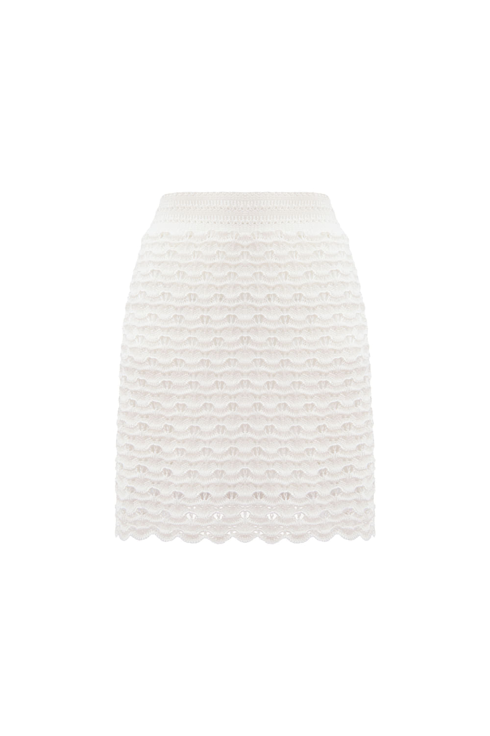 Saia Tricot Curta Ella Off White