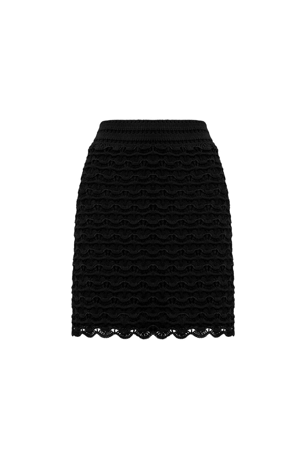 Saia Tricot Curta Ella Preto