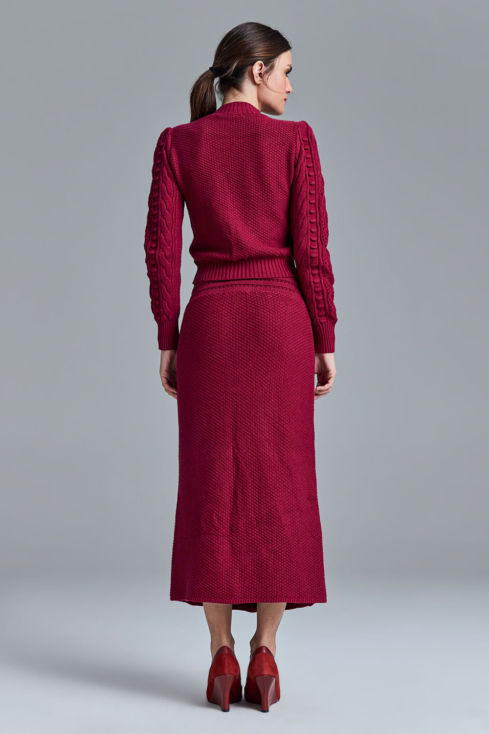Saia Tricot Midi Georgea Red Cherry