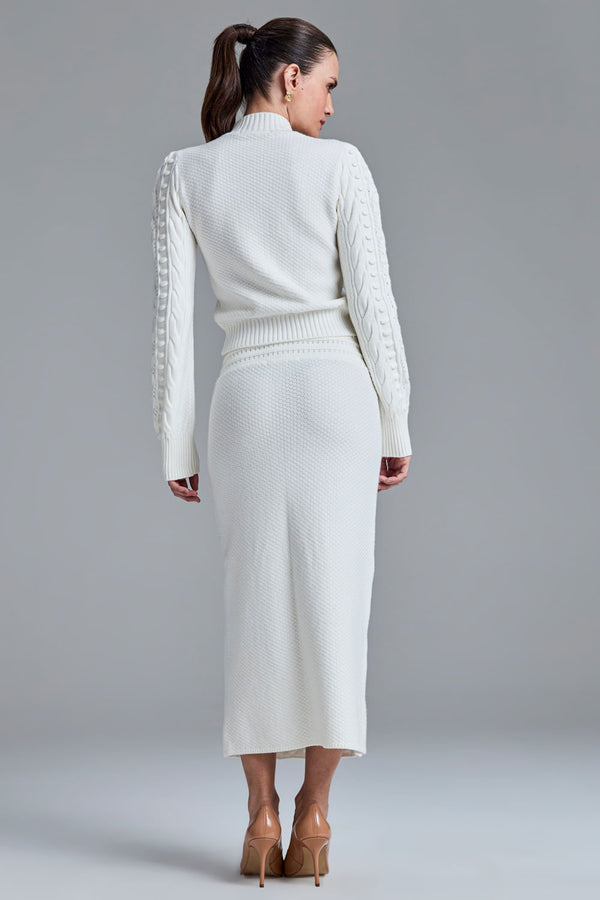 Saia Tricot Midi Georgea Off White