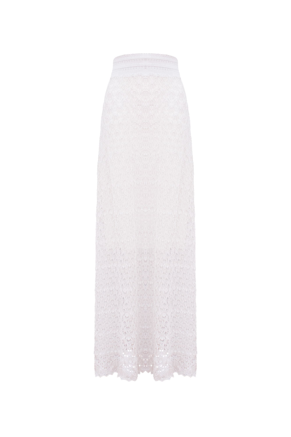 Saia Tricot Longa Gloria Off White