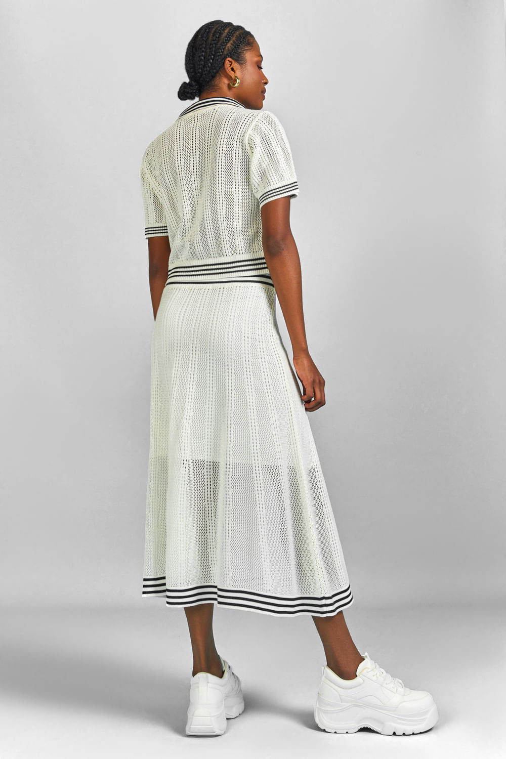 Saia Tricot Midi Alessandra Off White