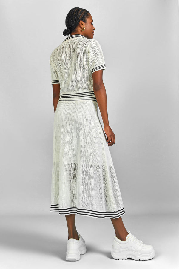 Saia Tricot Midi Alessandra Off White