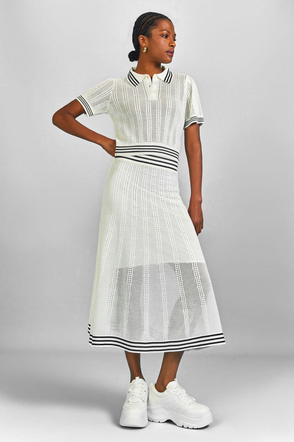 Saia Tricot Midi Alessandra Off White